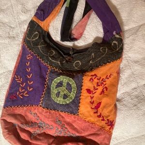 Peace shoulder bag